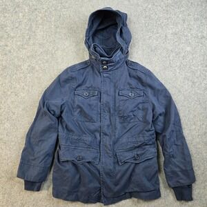 Polo Ralph Lauren Utility Jacket Boys Small (8) Military Zip Out Sweater Hooded